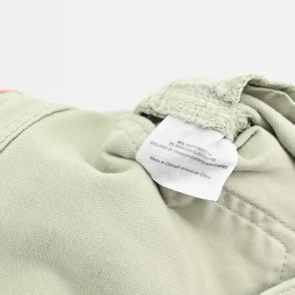 Tory‎ Burch Jeans Womens Size 28 Alexa Cropped Skinny Leg Green Mid Rise Denim